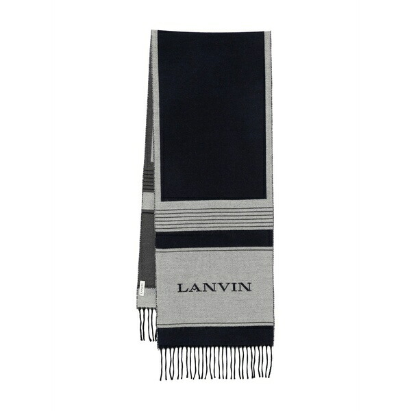 ランバン メンズ えり巻き・袈裟・えり巻き 付属物 Silk scarf Blue