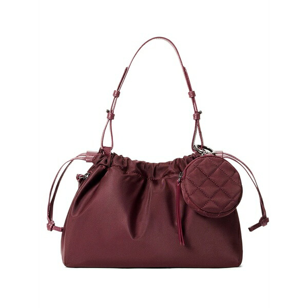 エムジーウォレス レディース ショルダーバッグ 御徒面子  small waverly drawstring shoulder bag Red