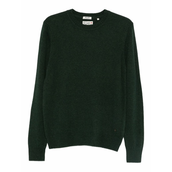 インピュア メンズ 編み物\u0026プルオーバー アウター Charlie crew-neck sweater  Green
