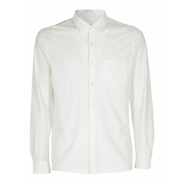 アルテア メンズ シャツ トップス Long sleeve button-up shirt White