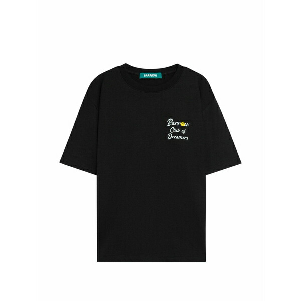 バロウ メンズ プルオーバー トップス Crewneck graphic t-shirt Black