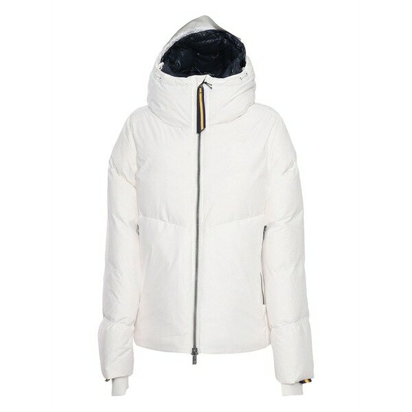 ケイウェイ メンズ コート アウター Hooded quilted coat White|asty