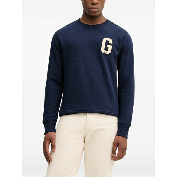 ガント メンズ ニット\u0026セーター アウター Logo sweater Blue