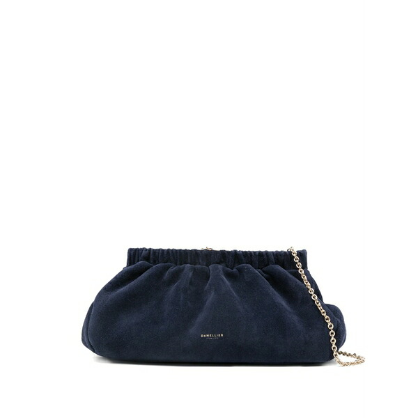 デメリエー レディース クラッチペダル御徒面子 御徒面子 Miami suede clutch bag Blue