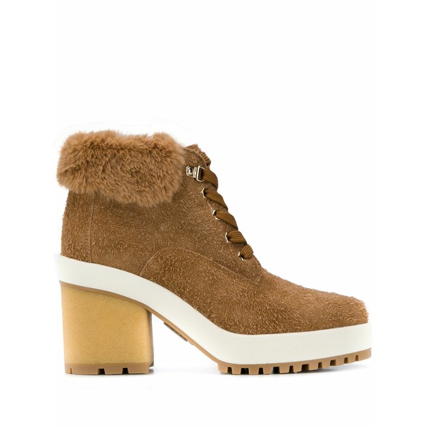 ホーガン レディース ブーツ シューズ Faux fur ankle boots Neutrals｜asty