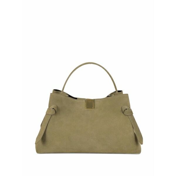 ユゼフィ レディース ショルダーバッグ バッグ Suede knotted handbag Green｜asty