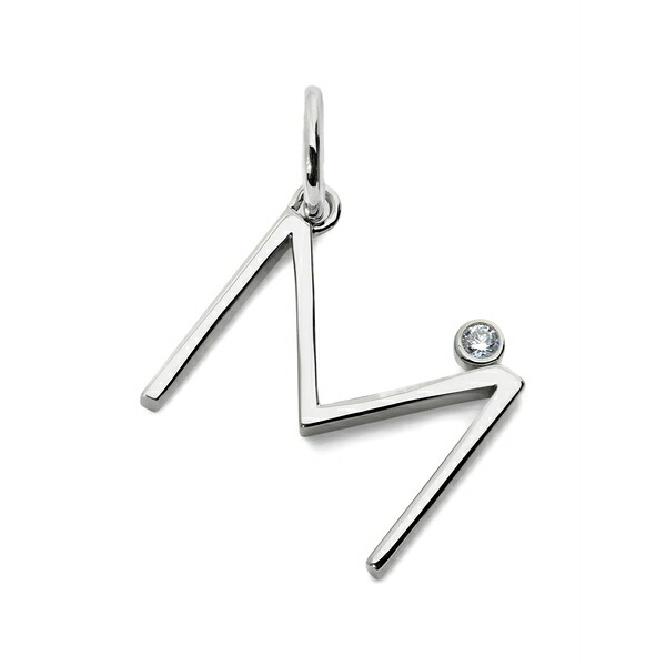 モニカヴィナダー レディース ネックレス・チョーカー・ペンダントトップ アクセサリー Diamond initial pendant Silver｜asty