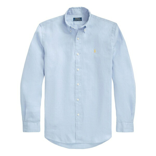 ラルフローレン メンズ シャツ トップス Polo pony linen shirt Blue｜asty