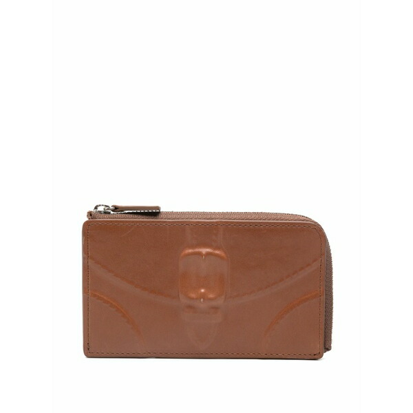 ミハラヤスヒロ メンズ 財布 アクセサリー Invisible fragment embossed card holder Brown｜asty 45,480円
