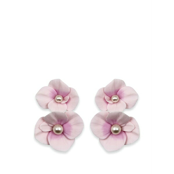 ジェニファーベア レディース ピアス＆イヤリング アクセサリー Aylani floral-motif earrings Pink｜asty