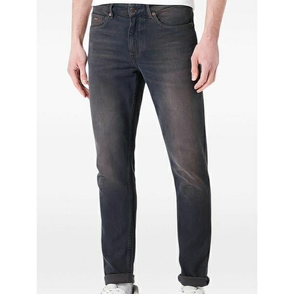 ボス メンズ デニムパンツ ボトムス Delano bc-c roasted logo-patch jeans Grey|asty