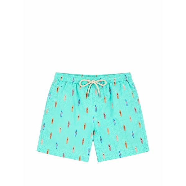 エムシーツーセイントバース メンズ カジュアルパンツ ボトムス Lighting micro-fantasy print swim shorts Blue｜asty