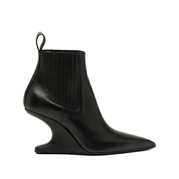 リックオウエンス レディース ブーツ シューズ 80mm sharp ankle boots Black|asty