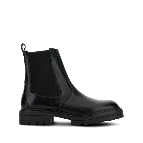 ホーガン メンズ ブーツ シューズ H673 leather chelsea boots Black｜asty