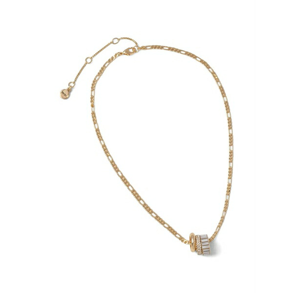 ダナ キャラン ニューヨーク レディース ネックレス・チョーカー・ペンダントトップ アクセサリー Crystal-embellished ring-pendant necklace Gold|asty