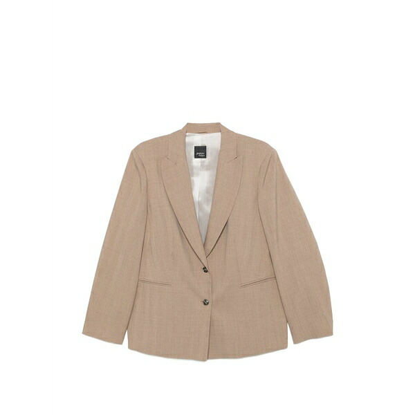 マリナリナルディ レディース ジャケット＆ブルゾン アウター Button-fastening blazer Neutrals｜asty
