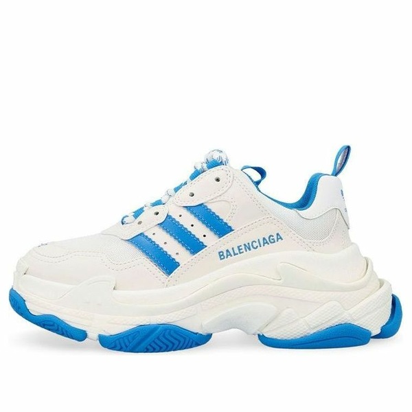 Balenciaga バレンシアガ レディース スニーカー  【(WMNS) Balenciaga Triple S x Adidas \u0027White Blue\u0027 712764W2ZB39040】  大きさ US_6(23.0珊)