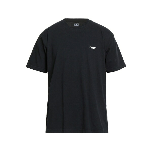 【送料無料】 オベイ メンズ Tシャツ トップス T-shirts Black