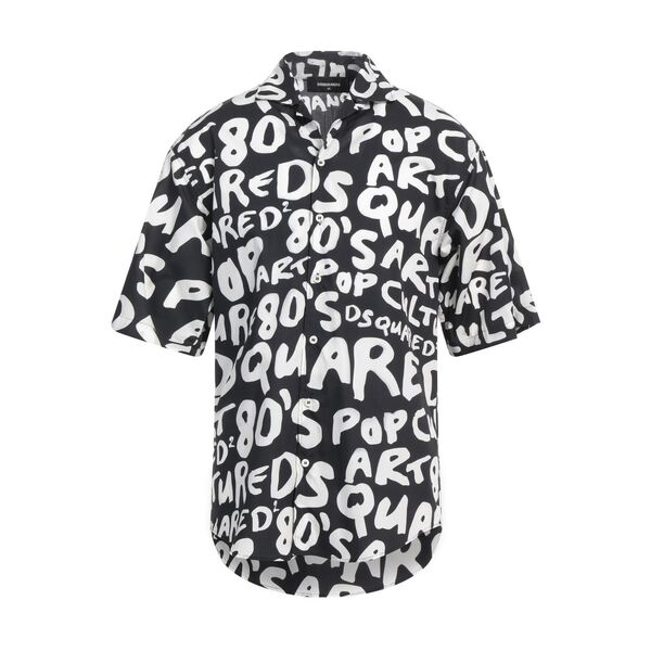 【送料無料】 ディースクエアード メンズ シャツ トップス Shirts Black|asty