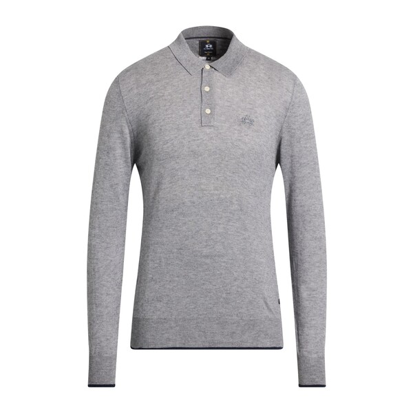【貨物輸送無料】 ラ マルティーナ メンズ 編み物\u0026プルオーバー アウター Sweaters Grey