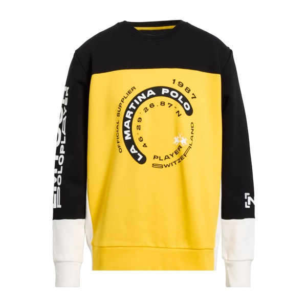 【貨物輸送無料】 ラ マルティーナ メンズ パーカー・スウェットシャツ アウター Sweatshirts Yellow