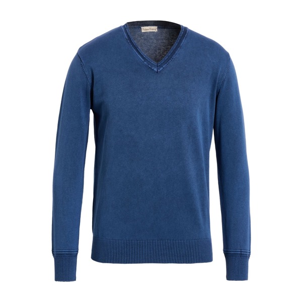 【貨物輸送無料】 カシミヤ貴社 メンズ 編み物\u0026スウェーター アウター Sweaters Blue