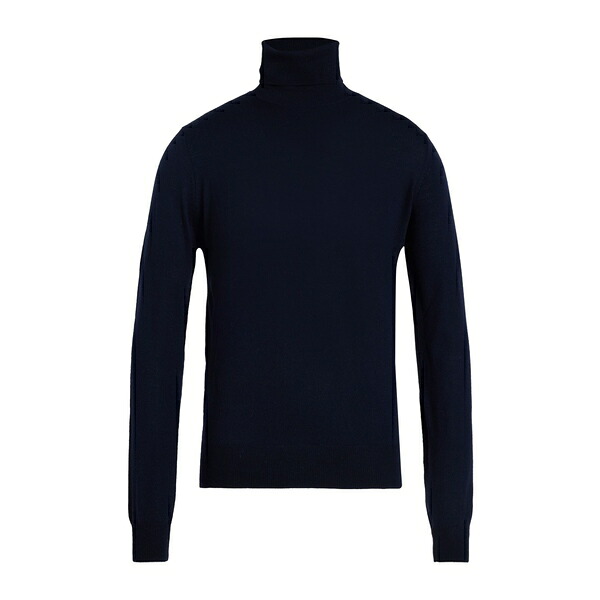 【貨物輸送無料】 アラゴナ メンズ 編み物\u0026プルオーバー アウター Turtlenecks Blue