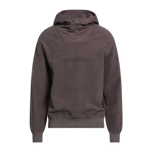 【送料無料】 シーピーカンパニー メンズ パーカー・スウェットシャツ アウター Sweatshirts Brown｜asty