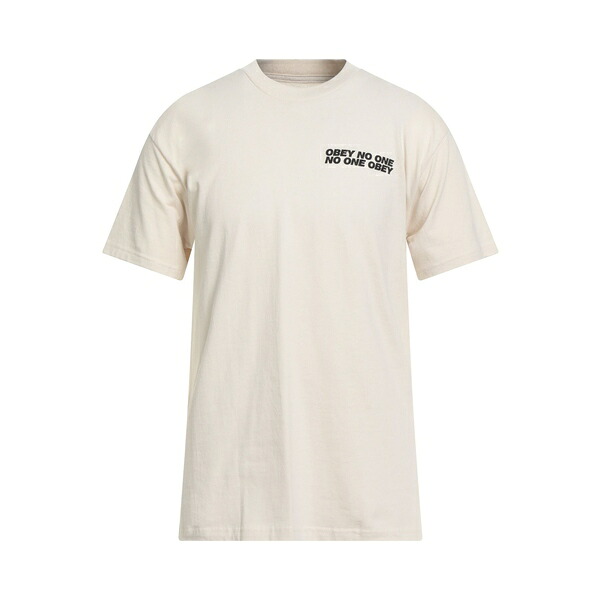 【送料無料】 オベイ メンズ Tシャツ トップス T-shirts White