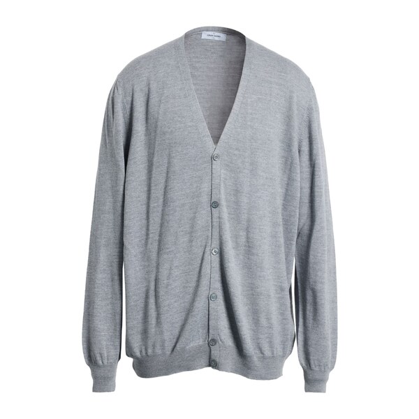 【送料無料】 グランサッソ メンズ カーディガン アウター Cardigans Grey