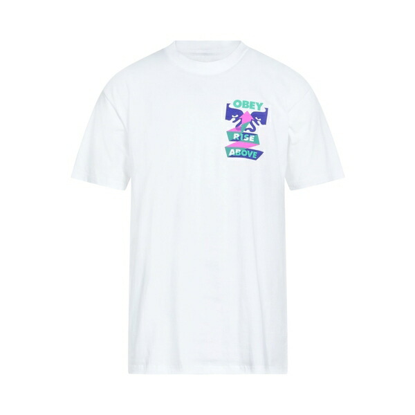 【送料無料】 オベイ メンズ Tシャツ トップス T-shirts White