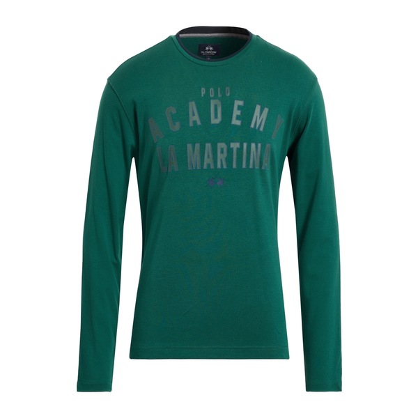 【送料無料】 ラ マルティーナ メンズ Tシャツ トップス T-shirts Green