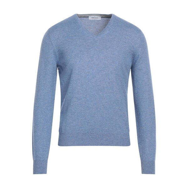【送料無料】 グランサッソ メンズ ニット&セーター アウター Sweaters Azure