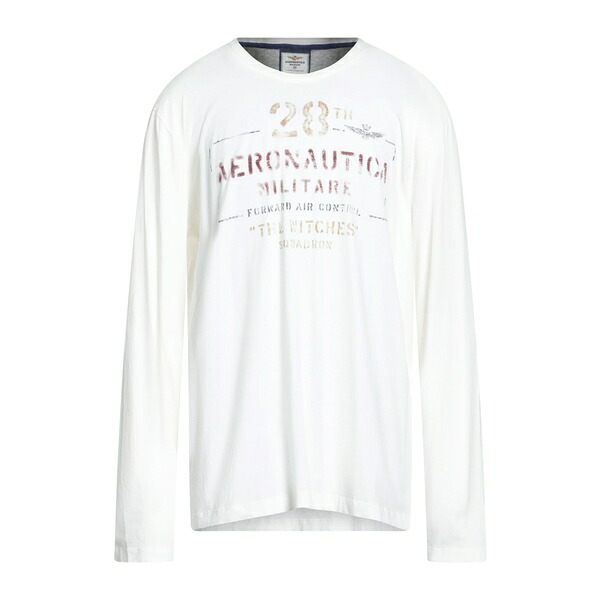 【送料無料】 アエロナウティカ ミリターレ メンズ Tシャツ トップス T-shirts White