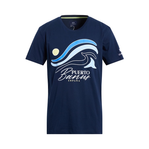 【送料無料】 ラ マルティーナ メンズ Tシャツ トップス T-shirts Blue