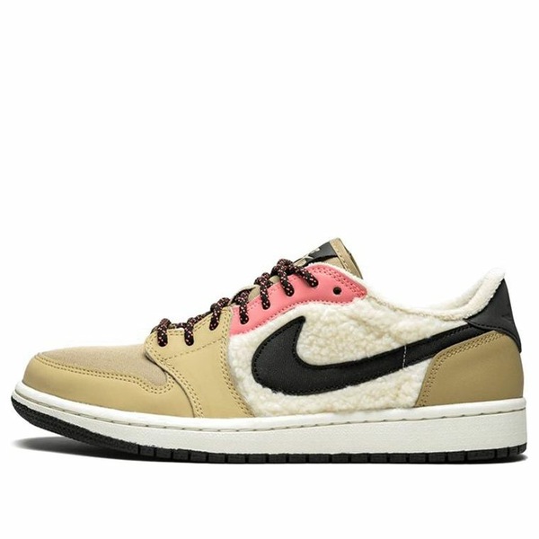 Jordan ジョーダン レディース スニーカー 【(WMNS) Air Jordan 1 Retro Low Fleece 'Parachute Beige' AQ0828-200】 サイズ US_9.5(26.5cm)｜asty
