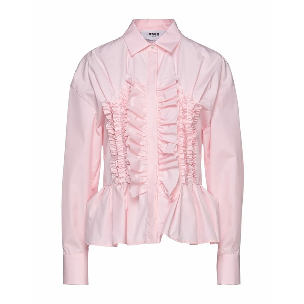 返品送料無料 エムエスジイエム レディース シャツ トップス Shirts Pink
