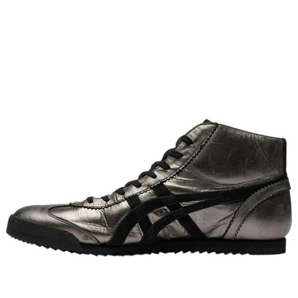 Onitsuka Tiger オニツカタイガー メンズ スニーカー Gunmetal/Black 【Onitsuka Tiger Mexico Mid Runner Deluxe 'Gunmetal Black' 1181A608-021】 サイズ US_8.5(26.5cm)|asty