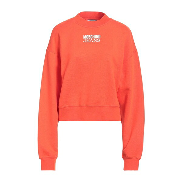 【送料無料】 モスキーノ レディース パーカー・スウェットシャツ アウター Sweatshirts Orange｜asty 17,381円