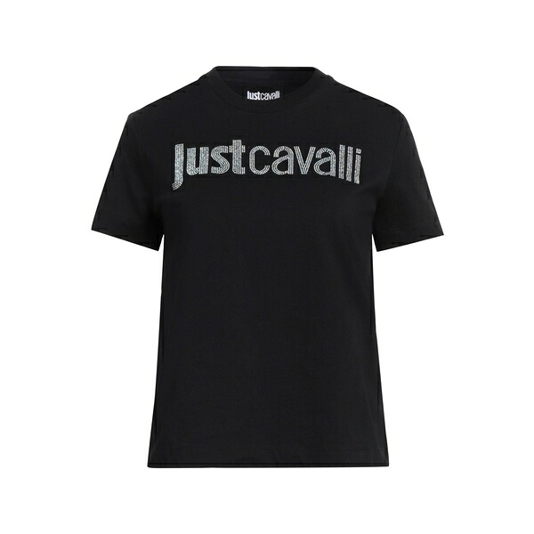 【送料無料】 ロベルトカヴァリ レディース Tシャツ トップス T-shirts Black