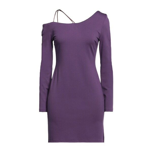 【送料無料】 ソーアリュール レディース ワンピース トップス Mini dresses Purple