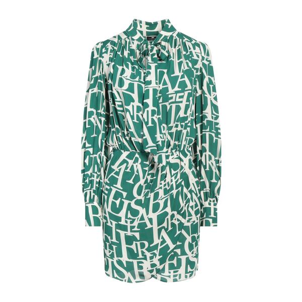 【送料無料】 エリザベスフランキ レディース ワンピース トップス Mini dresses Green