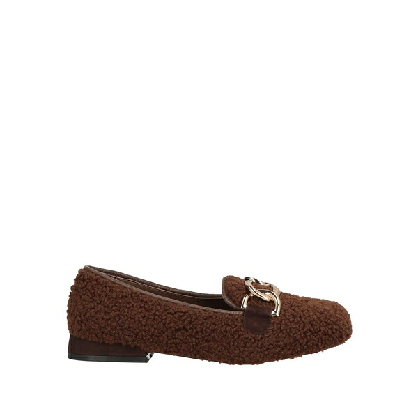 【送料無料】 トスカブルー? レディース スリッポン・ローファー シューズ Loafers Brown｜asty
