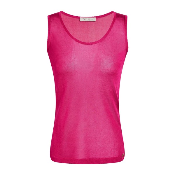 【送料無料】 アンジェロマラニー レディース Tシャツ トップス Tops Pink