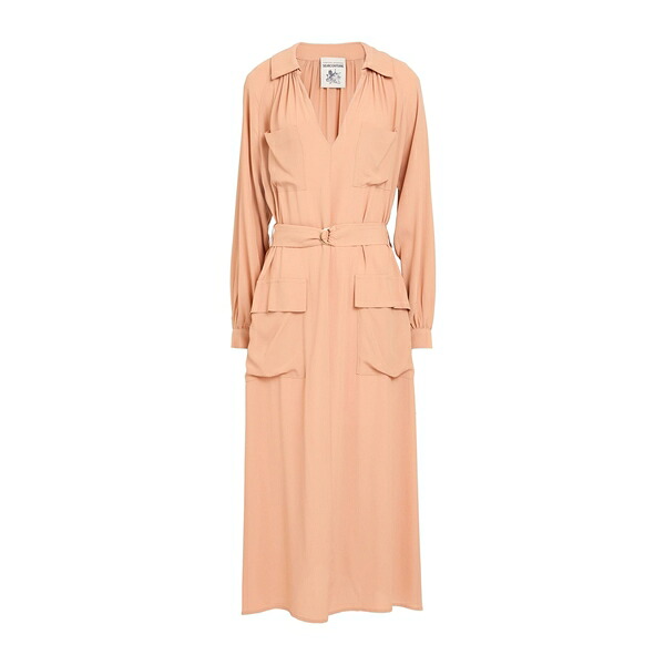 【送料無料】 セミクチュール レディース ワンピース トップス Midi dresses Orange|asty