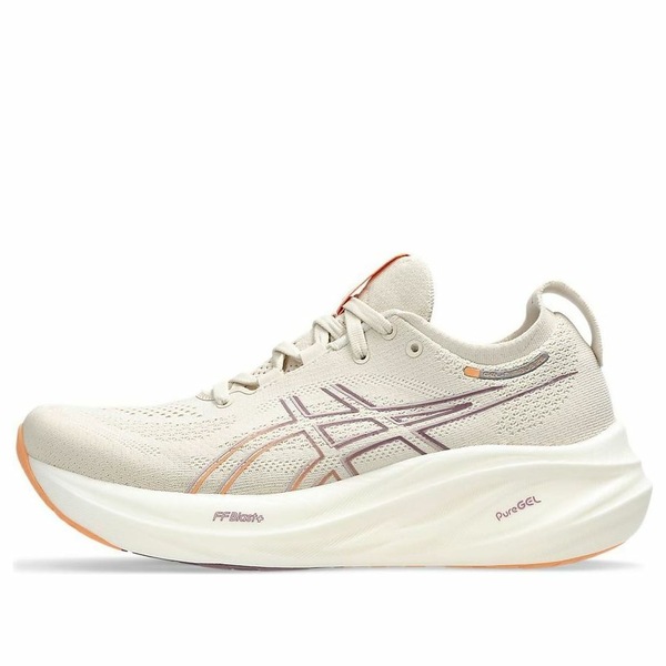 ASICS アシックス レディース スニーカー Oatmeal/Faded Orange 【(WMNS) ASICS Gel-Nimbus 26 \u0027Oatmeal Faded Orange\u0027 1012B601-250】  大きさ US_7(24.0糎)
