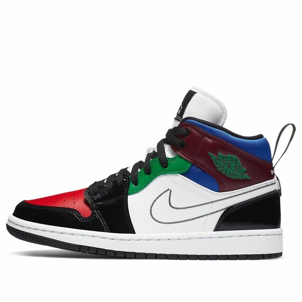 Air Jordan ジョーダン レディース スニーカー Black/White/Multi-Color 【(WMNS) Air Jordan 1 Mid SE \u0027Black White Multi-Color\u0027 DB5454-001】  大きさ US_5.5(22.5糎)