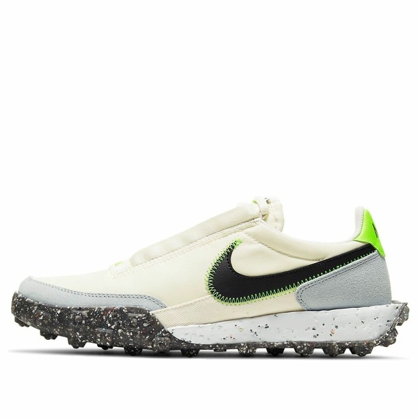 Nike ナイキ レディース スニーカー Pale Ivory/Black/Electric Green/Photon Dust/White 【(WMNS) Nike Waffle Racer Crater 'Pale Ivory Electric Green' CT1983-102】 サイズ US_7(24.0cm)｜asty