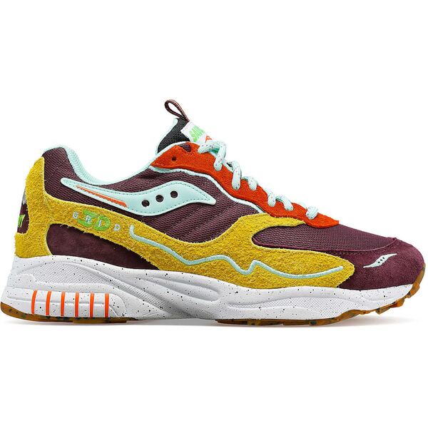 Saucony サッカニー メンズ スニーカー  【Saucony 3D Grid Hurricane Trailian】  大きさ US_7(25.0糎) Brown/Mustard