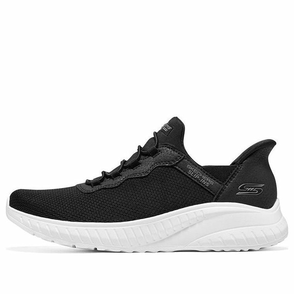 Skechers スケッチャーズ レディース スニーカー  【(WMNS) Skechers Slip-ins Bobs Sport Squad Chaos \u0027Black White\u0027 117500-BLK】  大きさ US_8.5(25.5糎)